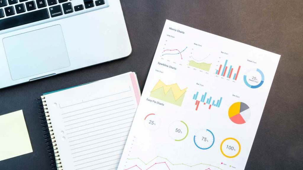 Charts and graphs representing the importance of Technical SEO for analysing website performance.